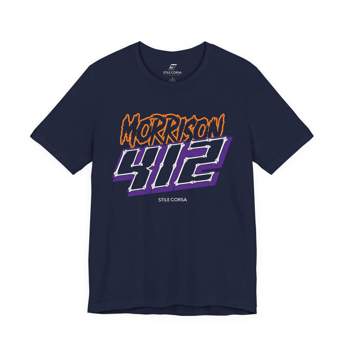Morrison #412 — Haunted Grid Signature Tee