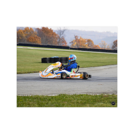 Velocity in Blue – Matte Finish Poster