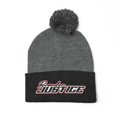 Brandon Justice Fury Pom-Pom Beanie