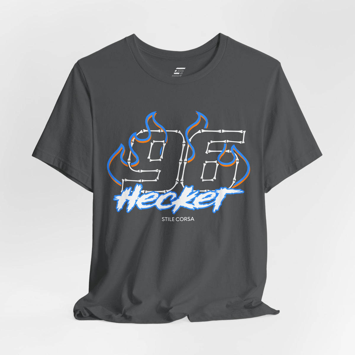 Hecker #96 — Haunted Grid Signature Tee