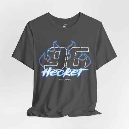 Hecker #96 — Haunted Grid Signature Tee