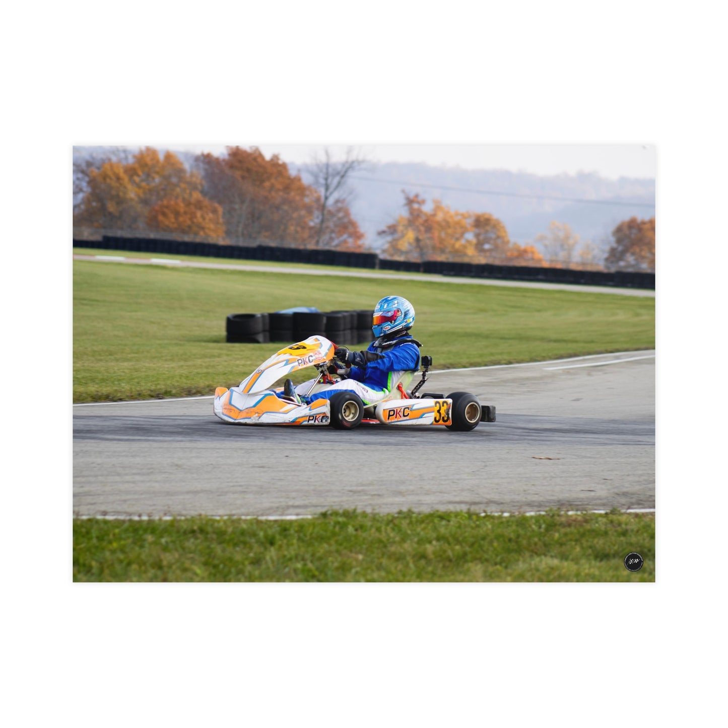 Velocity in Blue – Matte Finish Poster