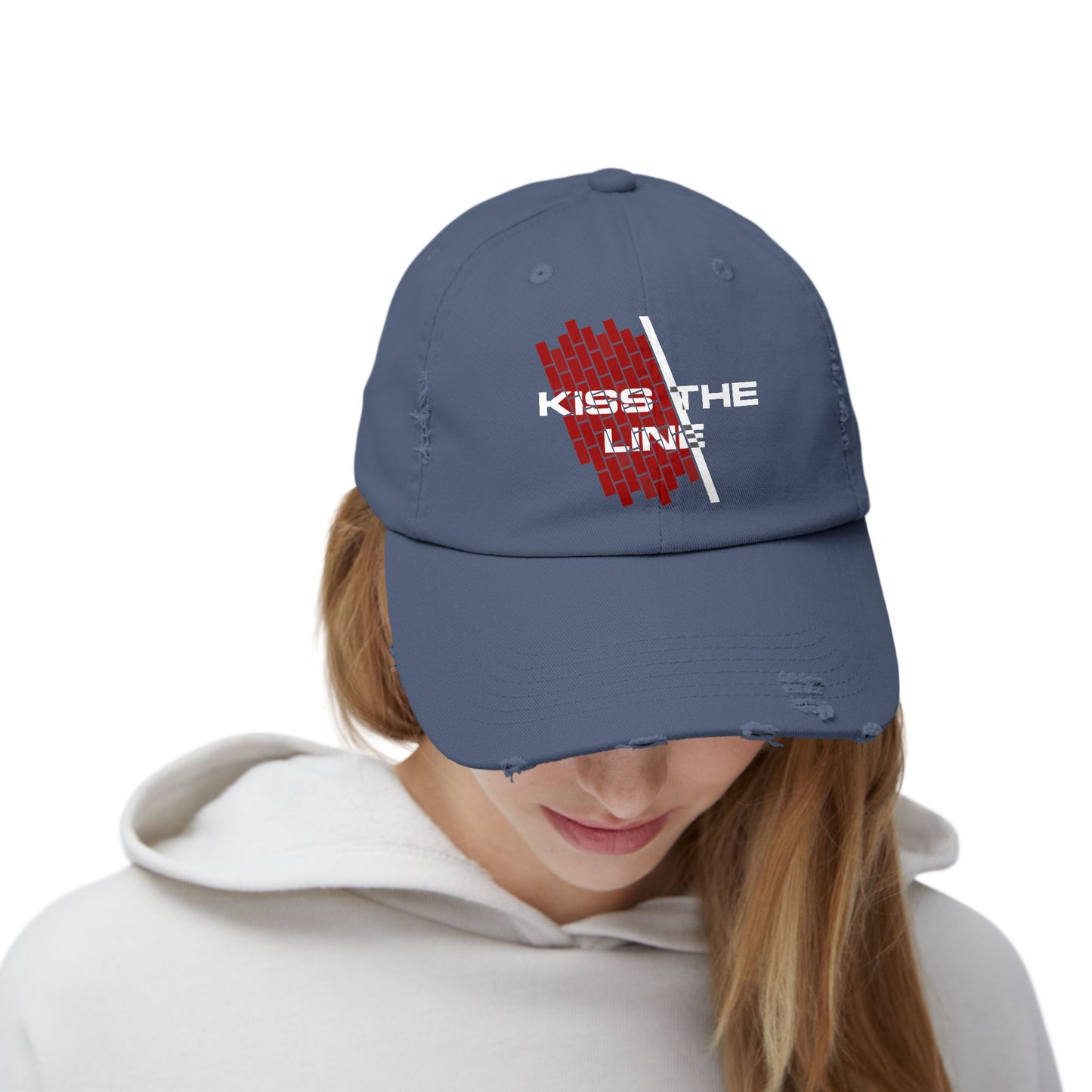 Kiss the Line - Vintage Style Cap