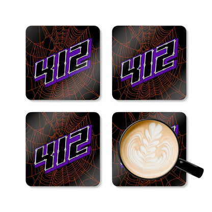 Morrison #412 - Haunted Grid Coaster Set