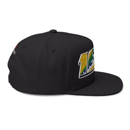 Jeanmenne #163 Auriverde Snapback Cap (Green Undervisor)