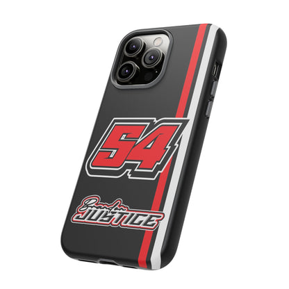 Brandon Justice #54 Race Stripe Phone Case