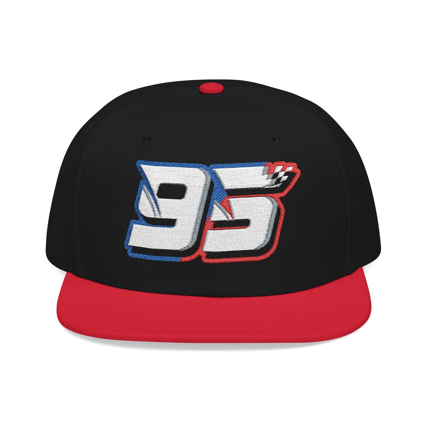 Noah White #95 Checkered Strike Snapback Cap