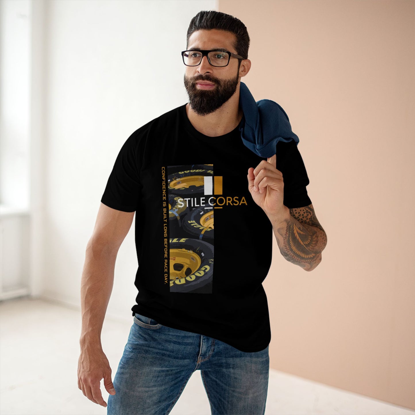 Pit Lane Noir Stile Corsa Tee