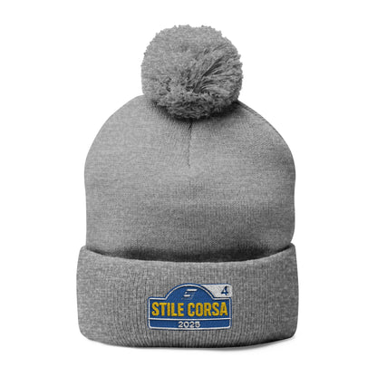 Winter Rally Style Stile Corsa - Pom Pom Knit Cap