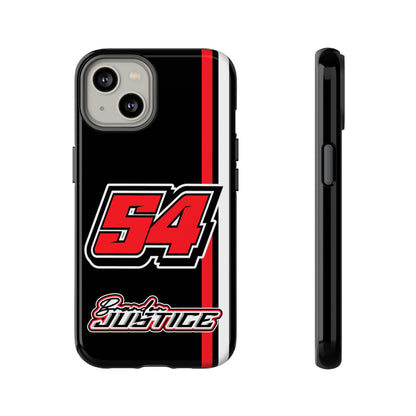 Brandon Justice #54 Race Stripe Phone Case