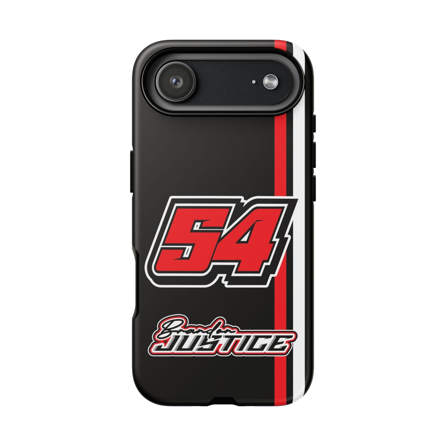 Brandon Justice #54 Race Stripe Phone Case