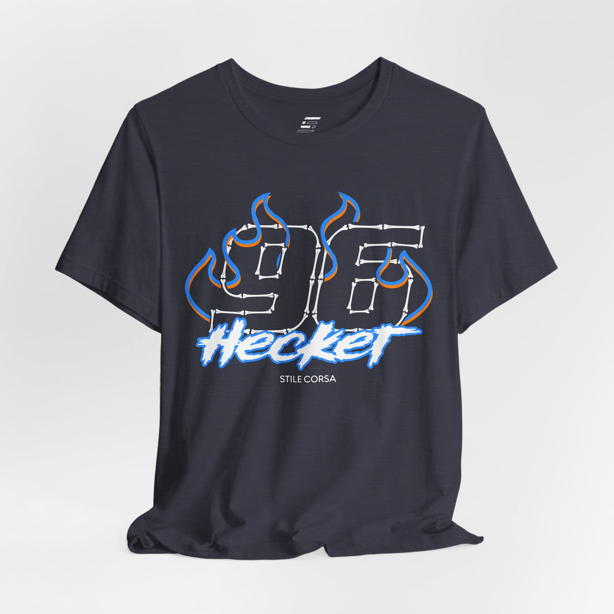 Hecker #96 — Haunted Grid Signature Tee
