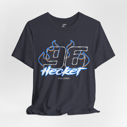 Hecker #96 — Haunted Grid Signature Tee