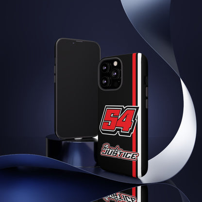 Brandon Justice #54 Race Stripe Phone Case