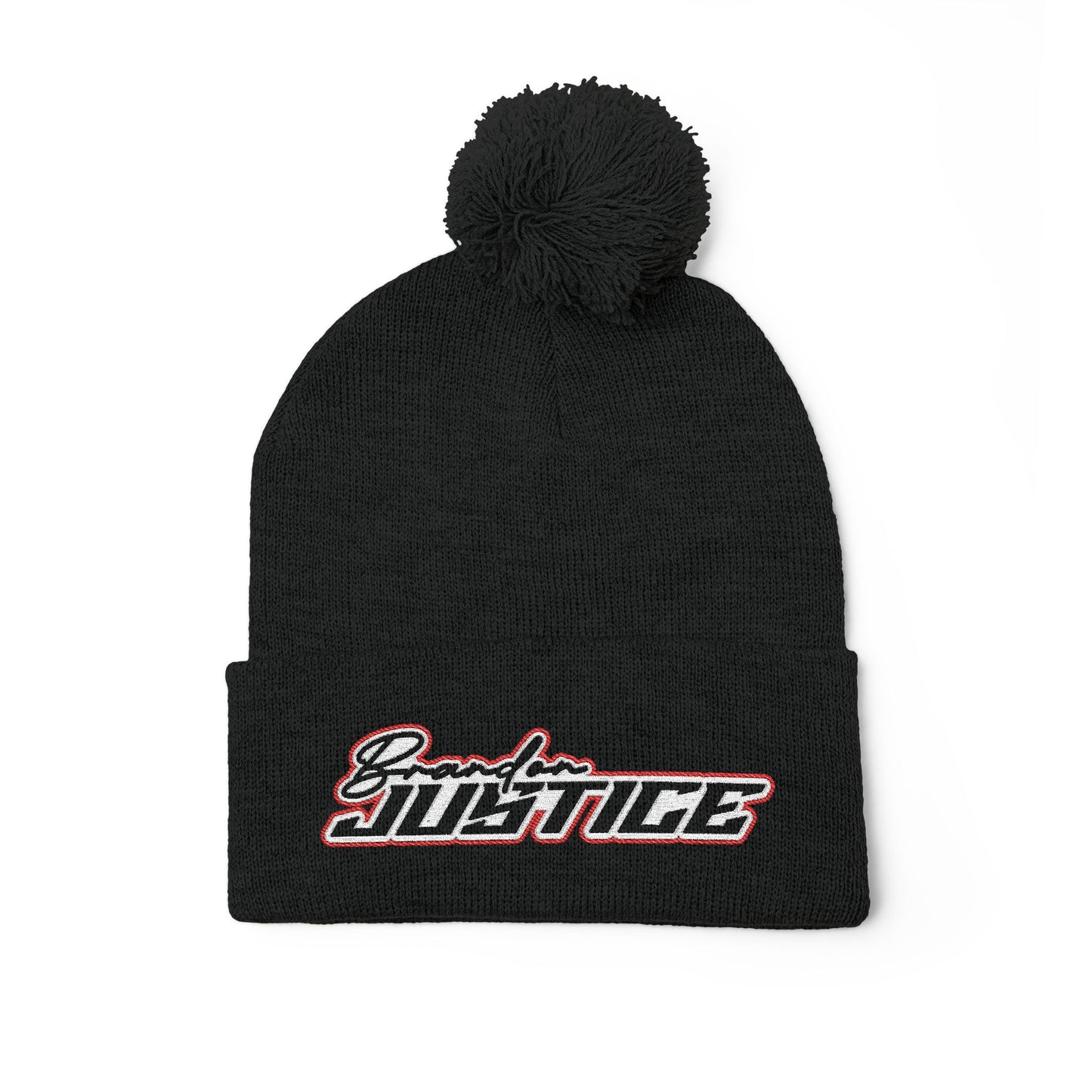 Brandon Justice Fury Pom-Pom Beanie