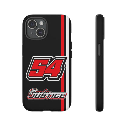 Brandon Justice #54 Race Stripe Phone Case