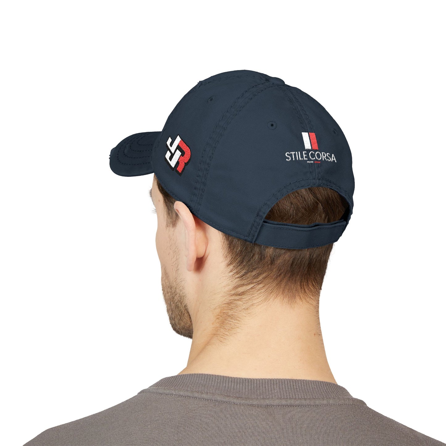 Jones "Redhead Racing" Noir Distressed Cap