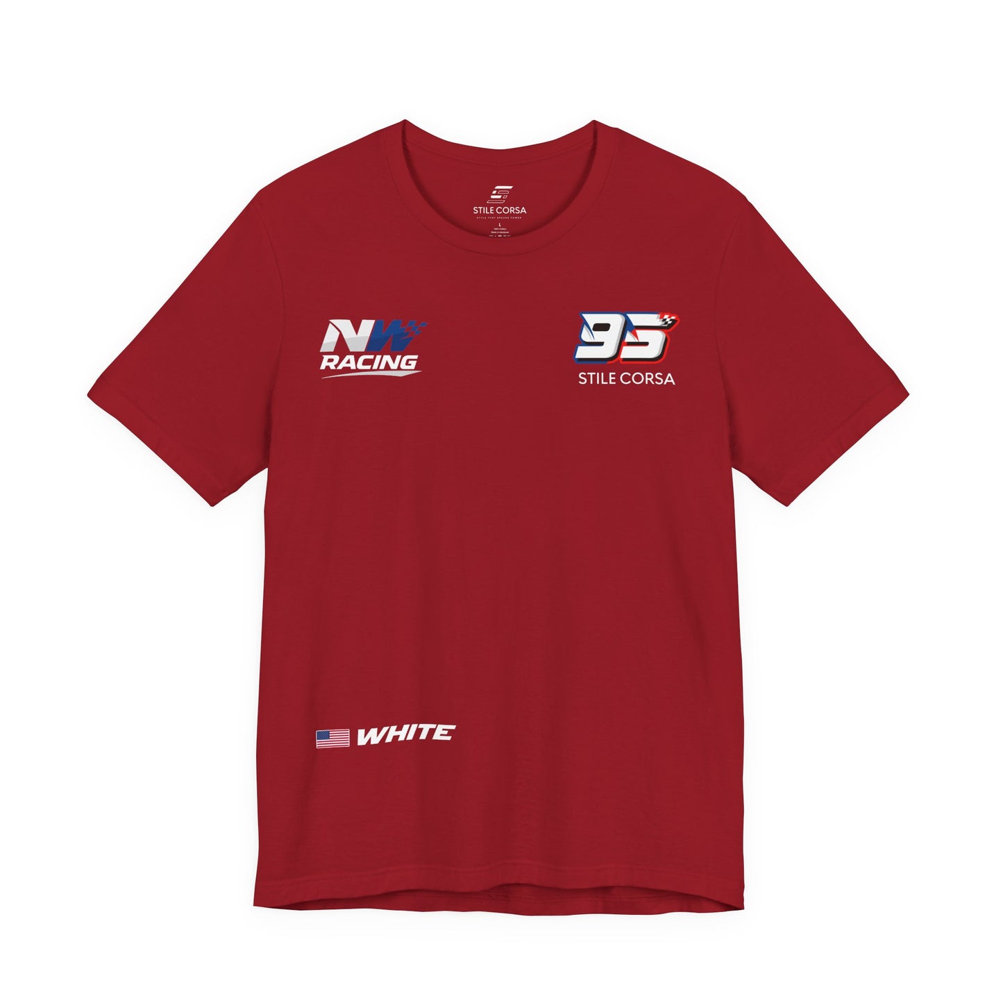 White #95 Raceday Tee - Unisex Fit