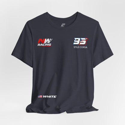 White #95 Raceday Tee - Unisex Fit