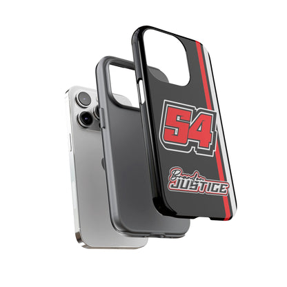 Brandon Justice #54 Race Stripe Phone Case