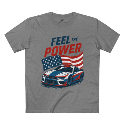 Feel the Power - Customizable Patriotic Racing Tee