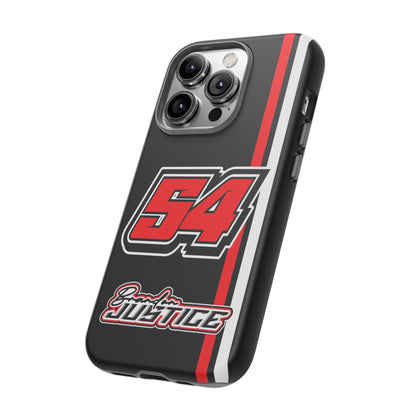 Brandon Justice #54 Race Stripe Phone Case