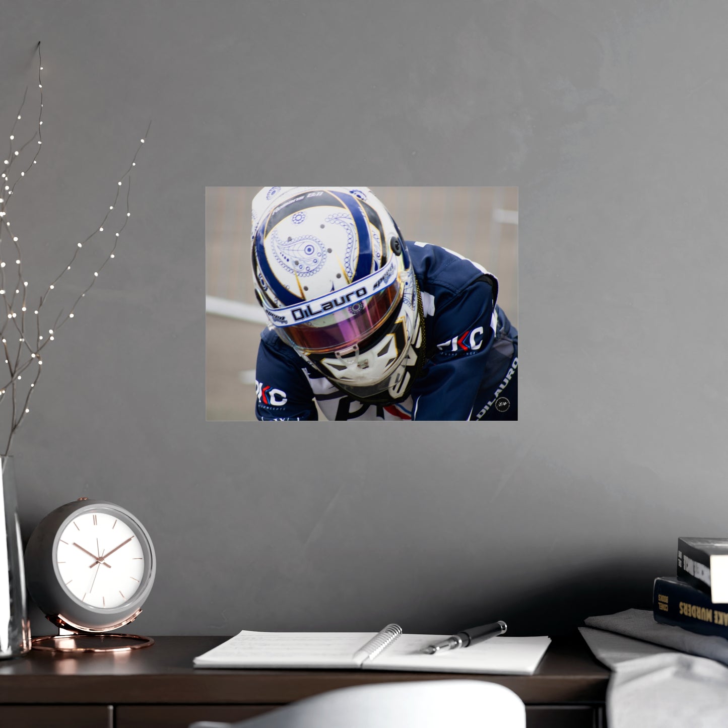 Helmeted Valor – Matte Finish Poster