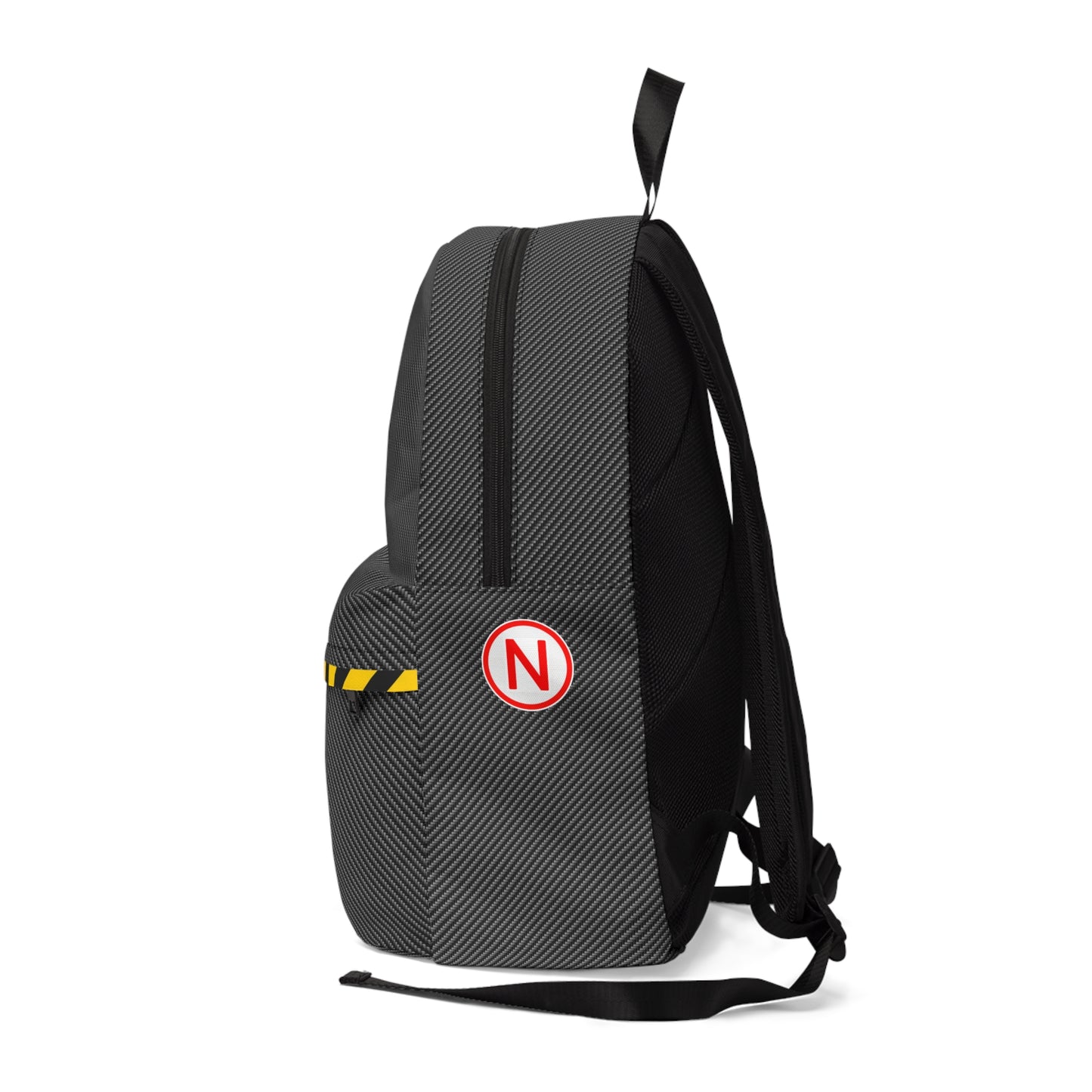 Carbon Fiber Safety Stickers Backpack