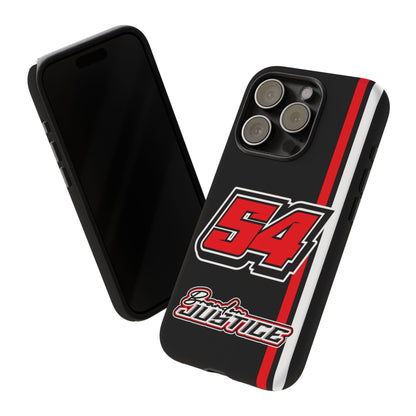 Brandon Justice #54 Race Stripe Phone Case