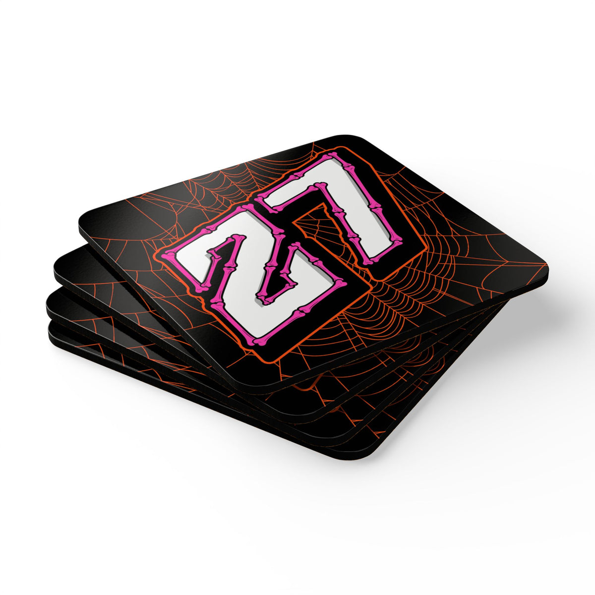 Azevedo #27 - Haunted Grid Coaster Set