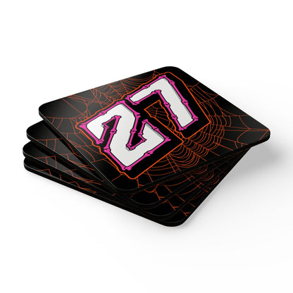 Azevedo #27 - Haunted Grid Coaster Set