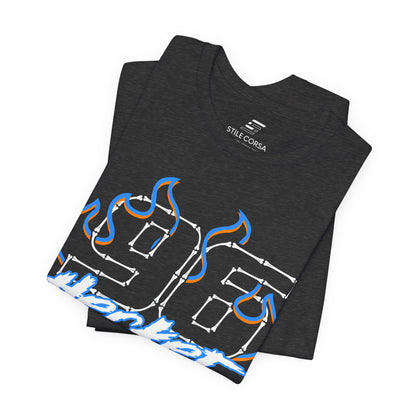 Hecker #96 — Haunted Grid Signature Tee