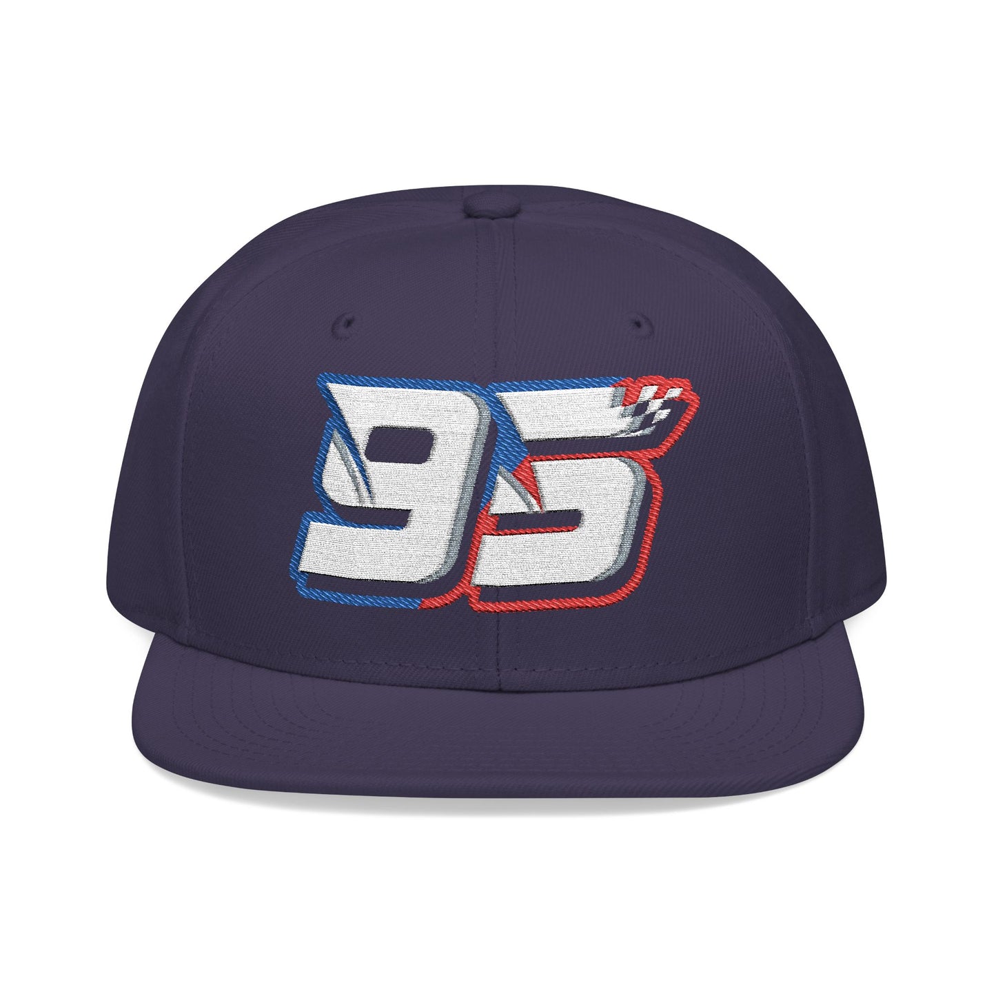 Noah White #95 Checkered Strike Snapback Cap