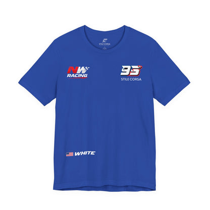 White #95 Raceday Tee - Unisex Fit