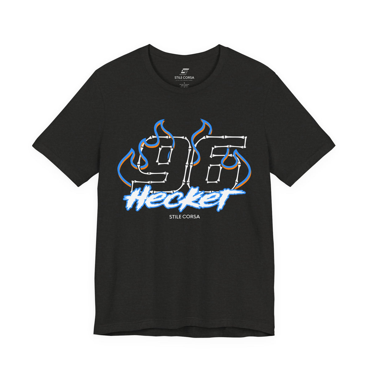 Hecker #96 — Haunted Grid Signature Tee