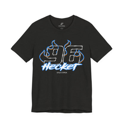 Hecker #96 — Haunted Grid Signature Tee