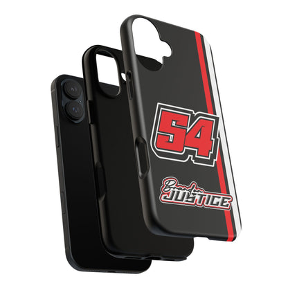 Brandon Justice #54 Race Stripe Phone Case