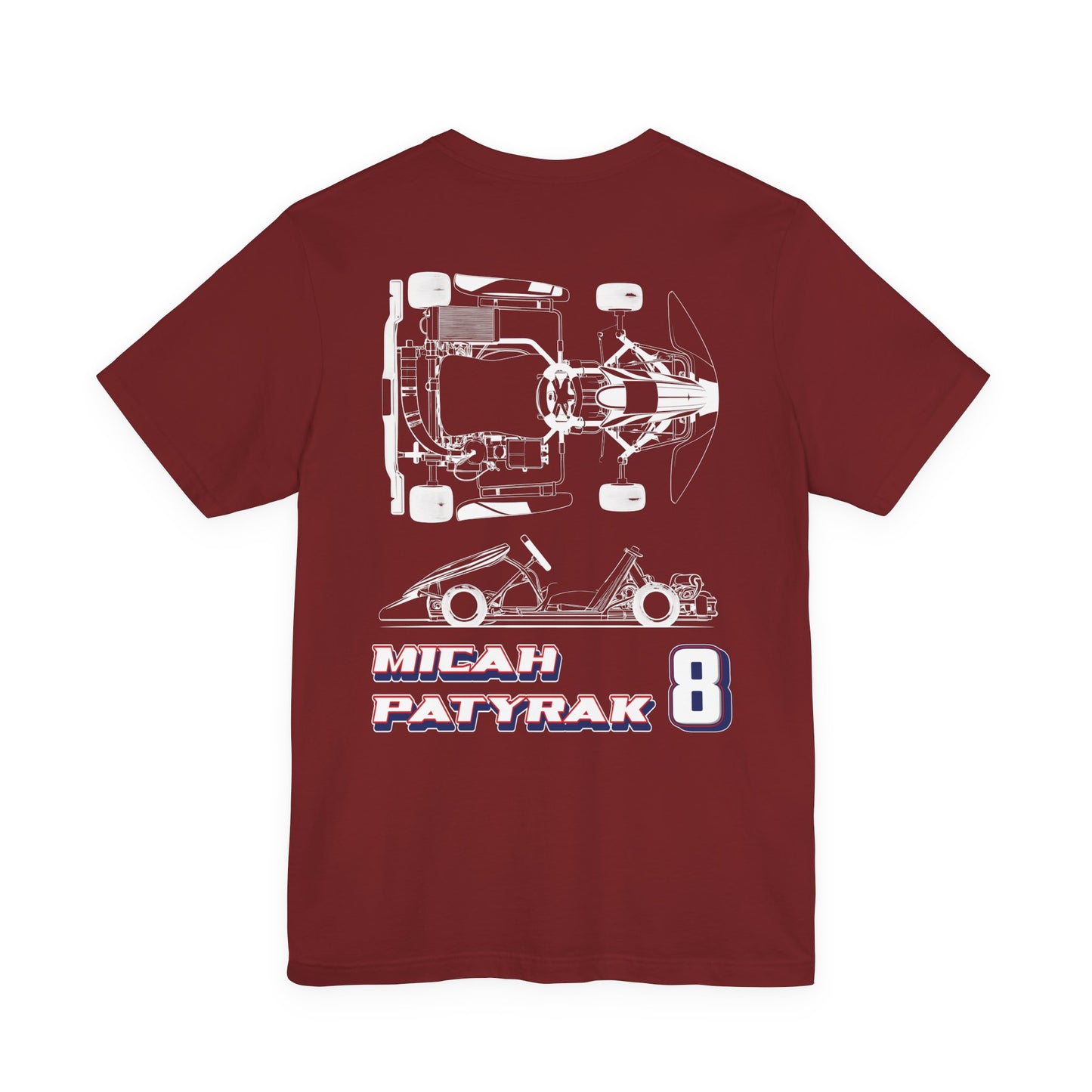 Micah Patyrak #8 Raceday Tee Blueprint Edition  - Unisex Fit