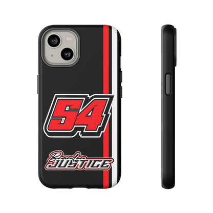 Brandon Justice #54 Race Stripe Phone Case