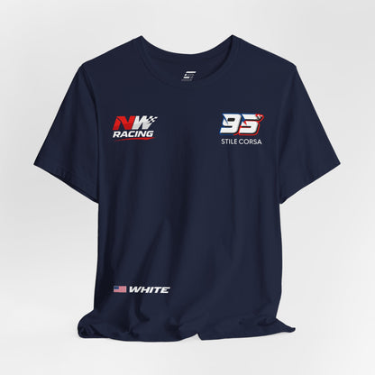 White #95 Raceday Tee - Unisex Fit