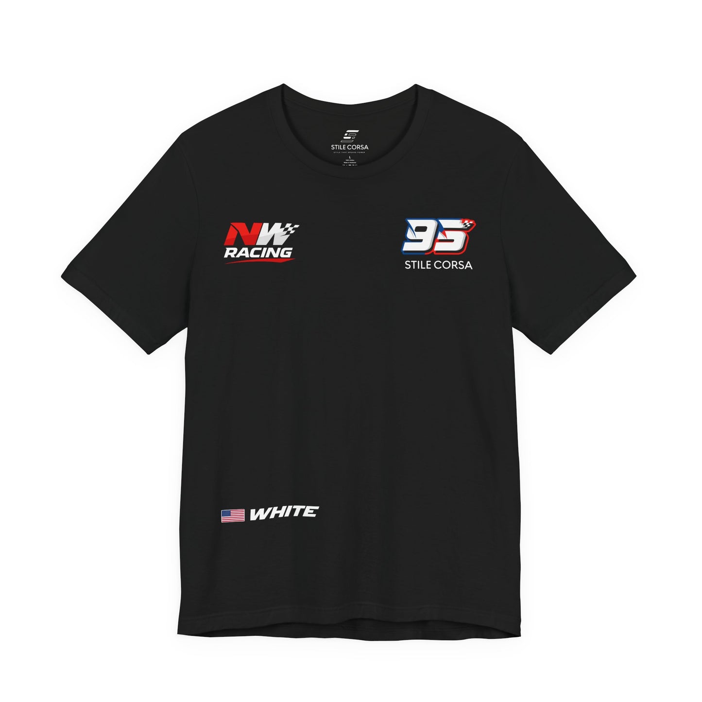 White #95 Raceday Tee - Unisex Fit