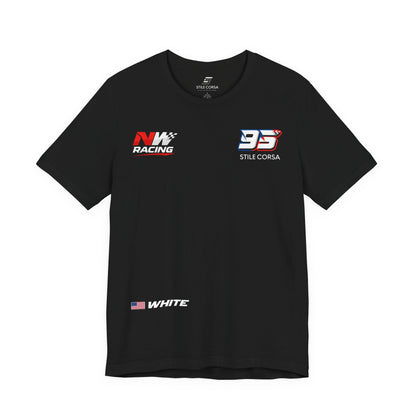 White #95 Raceday Tee - Unisex Fit