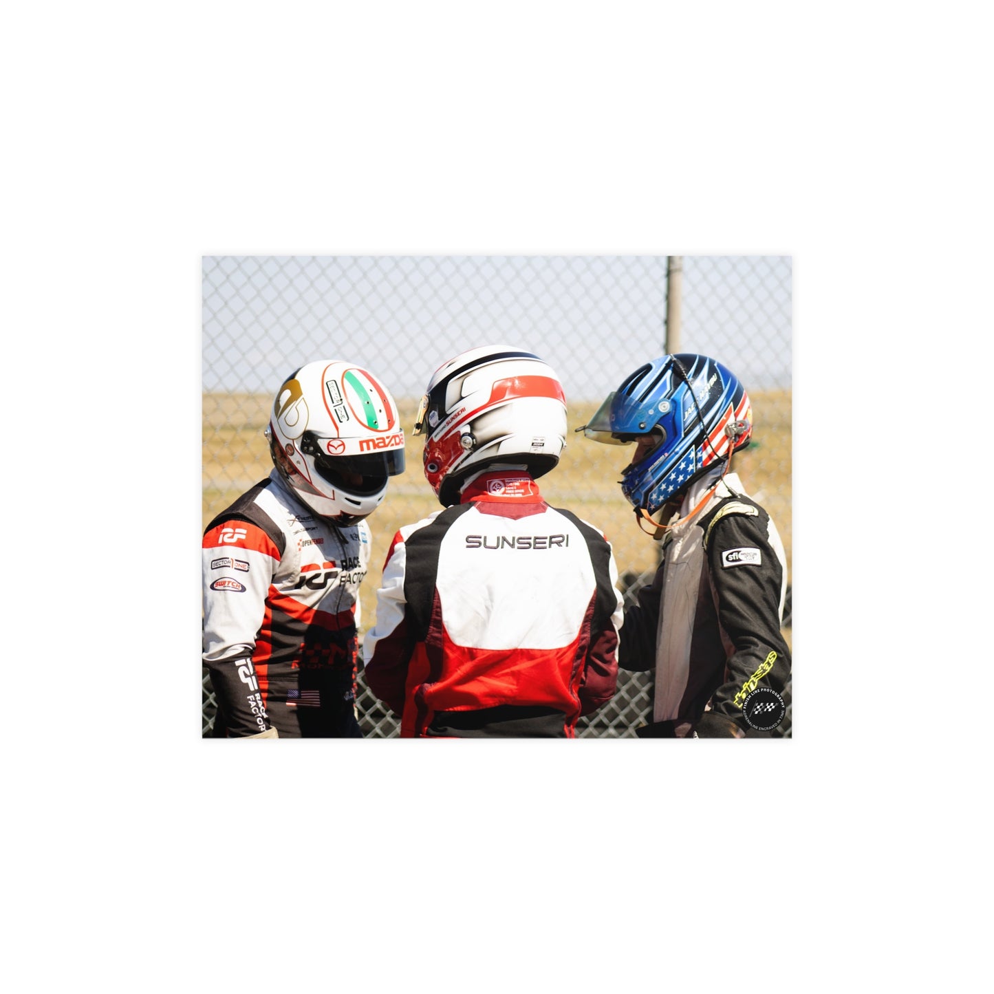 Helmeted Harmony – Matte Finish Poster