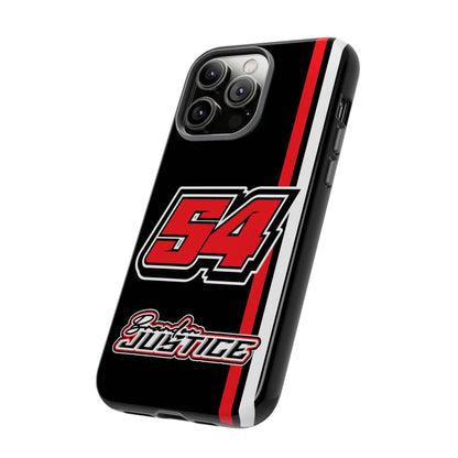 Brandon Justice #54 Race Stripe Phone Case