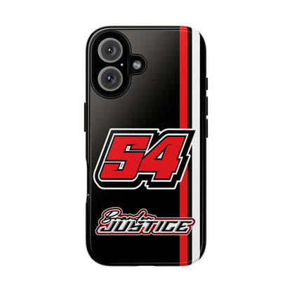 Brandon Justice #54 Race Stripe Phone Case