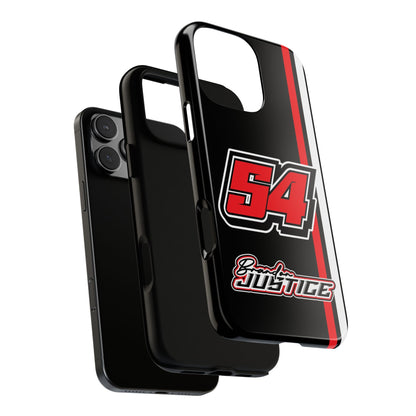 Brandon Justice #54 Race Stripe Phone Case