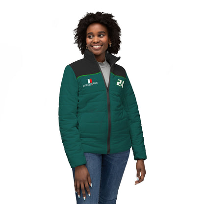Nate Greene #24 Emerald Apex Puffer - Women's Fit