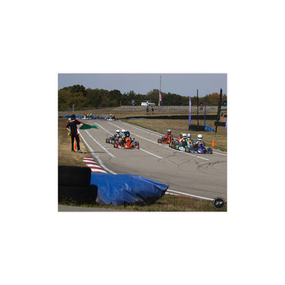 Green Flag Frenzy – Matte Finish Poster