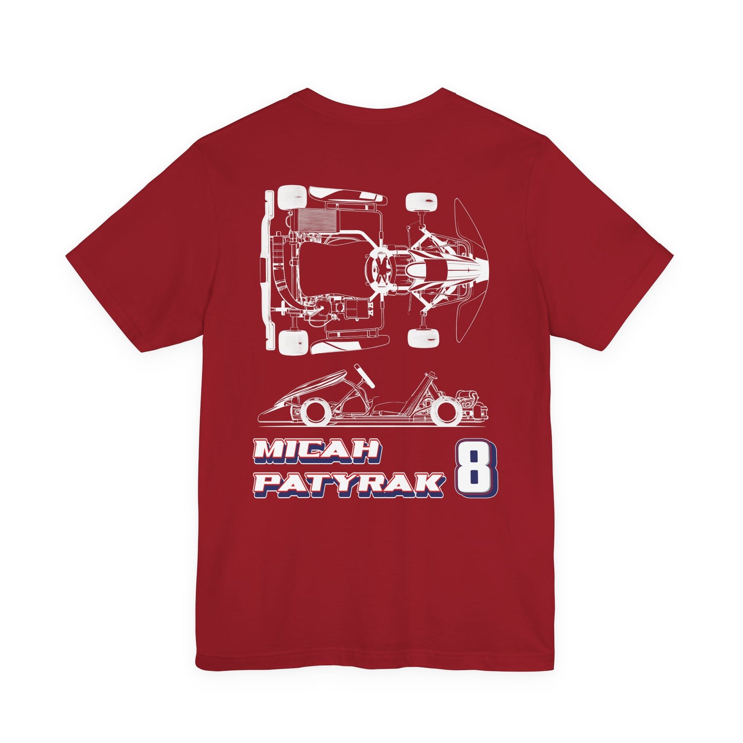 Micah Patyrak #8 Raceday Tee Blueprint Edition  - Unisex Fit