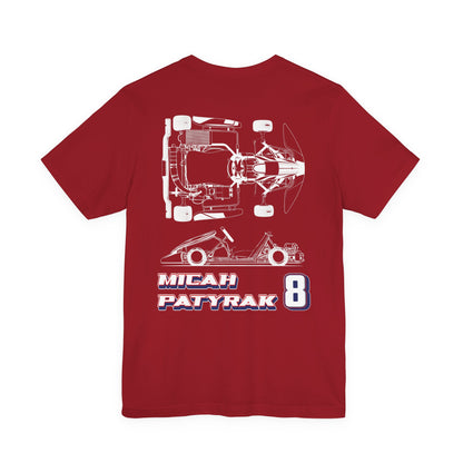 Micah Patyrak #8 Raceday Tee Blueprint Edition  - Unisex Fit